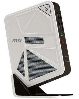 MSI DC111-027XEU - Mini PC de sobremesa (Intel Celeron 1037U 4 GB de RAM, 500 GB), Blanco