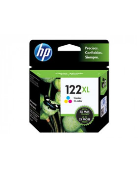 HP 122XL - 6 ml - Alto rendimiento - color (cian, magenta, amarillo) - original - cartucho de tinta - para Deskjet 1000 J110, 10XX, 15XX, 2050 J510, 2050A J510, 2054A J510, 25XX; ENVY 45XX
