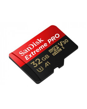 SanDisk Extreme Pro - Tarjeta de memoria flash (adaptador microSDXC a SD Incluido) - 32 GB - A1 / Video Class V30 / UHS-I U3 - 667x - microSDHC UHS-I