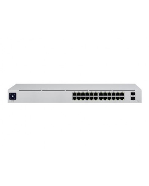 Ubiquiti UniFi Switch USW-24-POE - Switch - managed - 24 x 10/100/1000 (16 PoE+) + 2 x Gigabit SFP - desktop, rack-mountable - PoE++ (95 W)