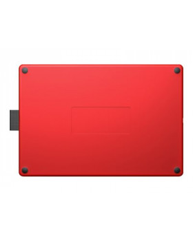 Wacom One by Wacom - Digitalizador - diestro y zurdo - 15.2 x 9.5 cm - electromagnético - cableado - USB - negro, rojo
